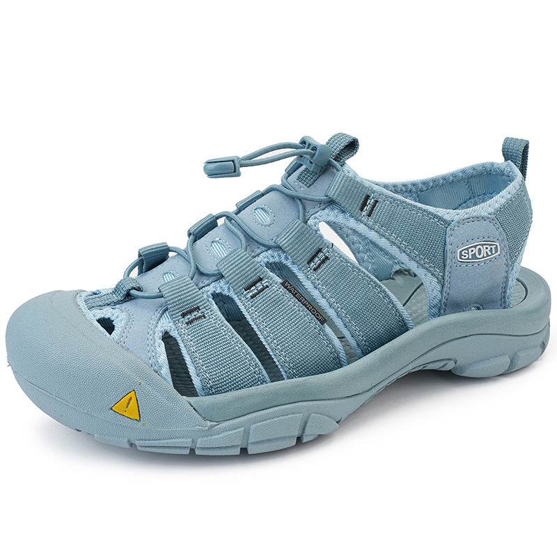 Men's Thick Bottom Toe Cap Beach Upstream Plus Size Outdoor Casual Shoes