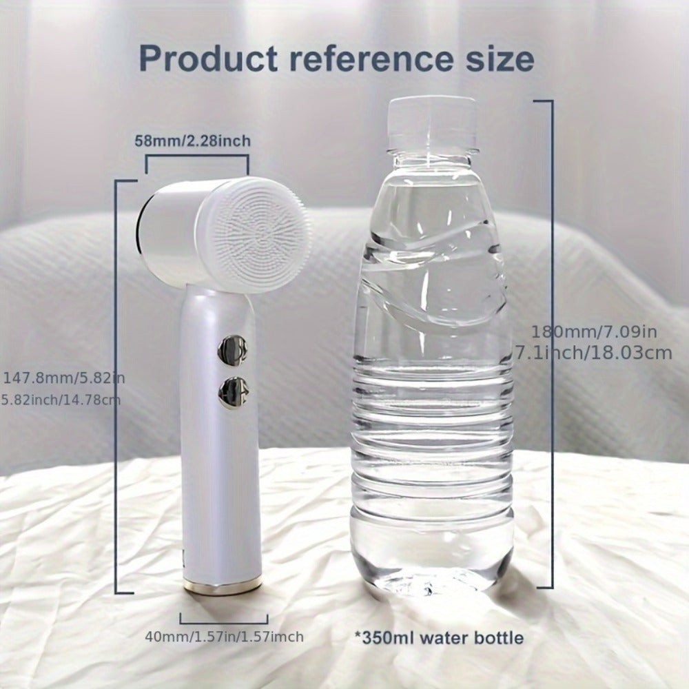 EMS Microcurrent Face Massager Device V-Face Lifting Double Chin Reducer Neck Rejuvenation 6-in-1 Brush Heads for Home or Sal