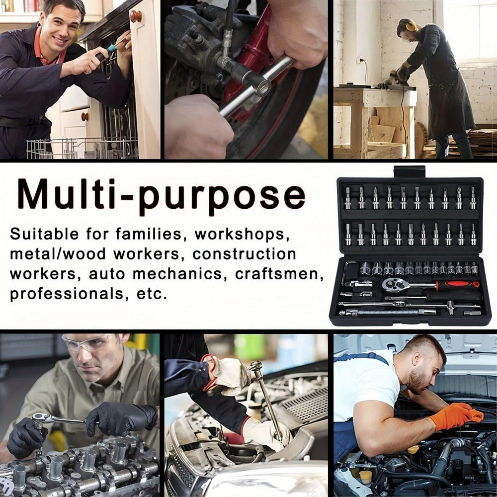 Automotive Socket and Hand Tool Kit in 45-Piece Case or 898-Piece Rolling Cabinet Checkout Options — image 9