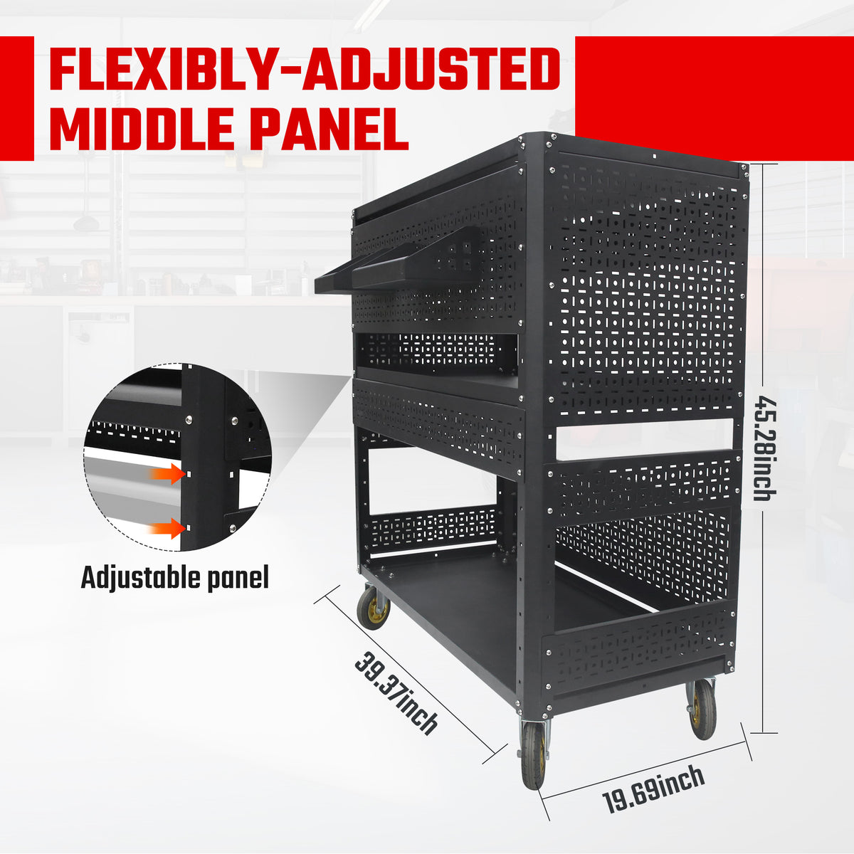 Detachable Utility Cart Storage Tool Cart