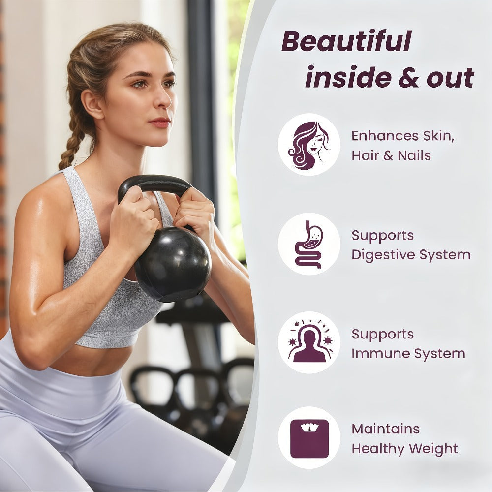 Collagen Powder Multi- Complex, Hydrolyzed Types I, II & III with Skin Nutrients for, Skin Elasticity — image 7