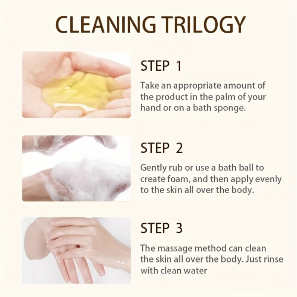 Sulfur Shampoo & Body Wash 2-in-1 Set – Scented Sulfur Soap Cleansing Liquid for Gentle Daily Scalp Purifying & Full Body Cle