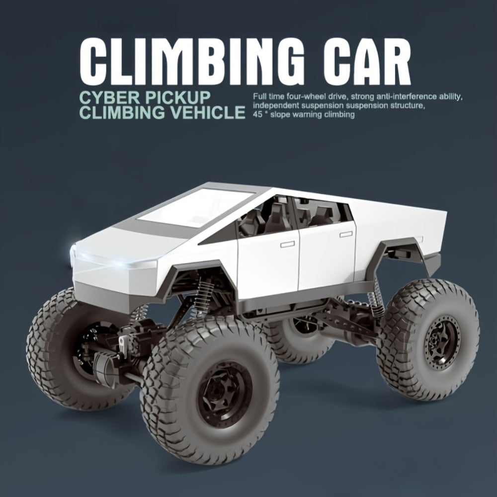 1:16 RC Monster Truck 2.4GHz 4WD Large Wheel Off-Road Pickup with LED Lights 45° Climb, Remote Control Car for Boys Kids — im