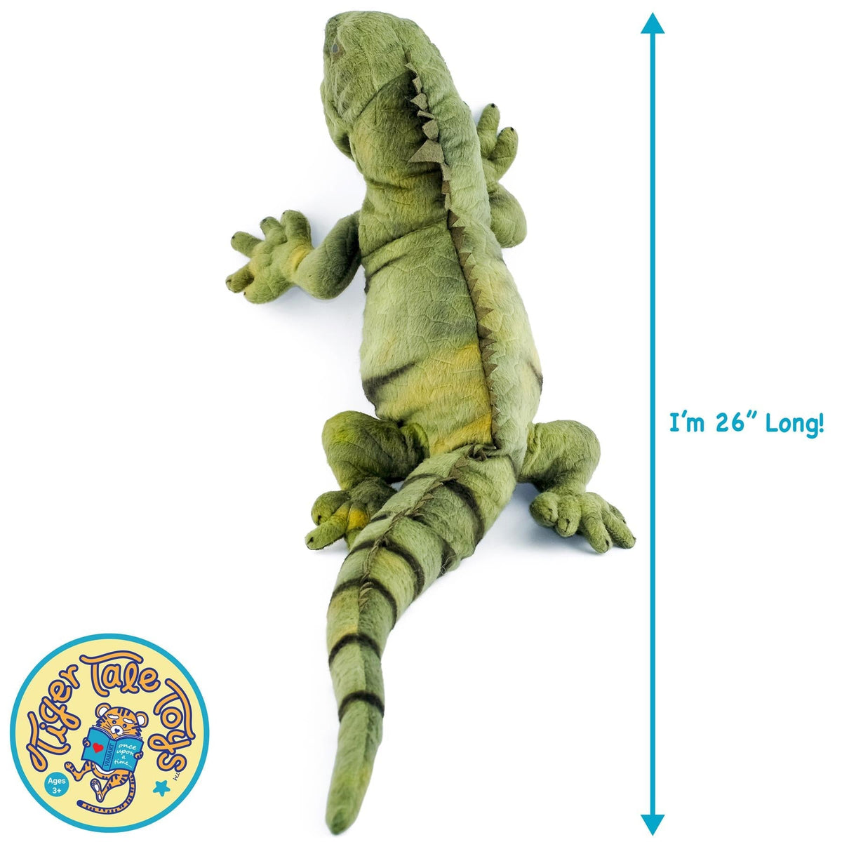 Large Iguana Stuffed Animal Plush 27 Inch, Igor the Iguana Realistic Lizard Plush Toy by Viahart — image 6