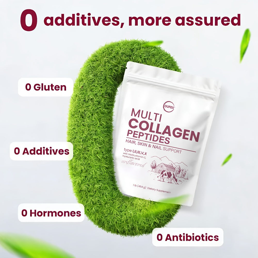 Dietary Supplement Multi-Collagen Powder with Types I, II, III, V and X, Biotin and Vitamin C, 2-Pack — image 5