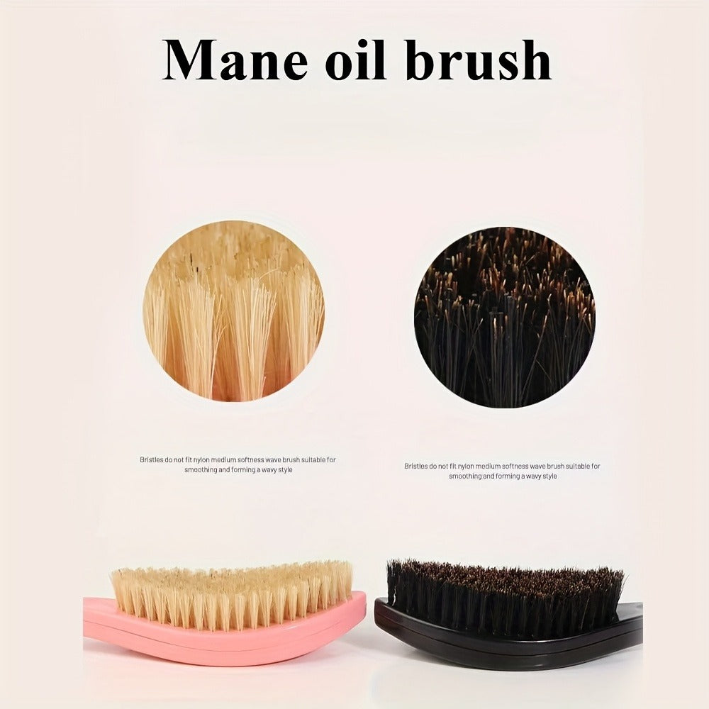 360 Wave Brush for Men with Heavy-Duty Nylon Bristles & Non-Slip ABS Handle – Professional Wave Training, Curl Defining & Upd