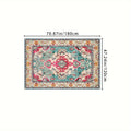 Outdoor Rug | Persian Floral Rubber Back Machine Washable Patio Garden — image 3