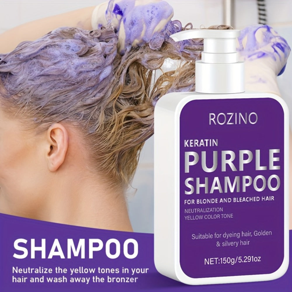 Purple Shampoo and Conditioner Set 2PCS for Blonde Silver Platinum Hair - Toning Brass & Yellow Neutralizer — image 7