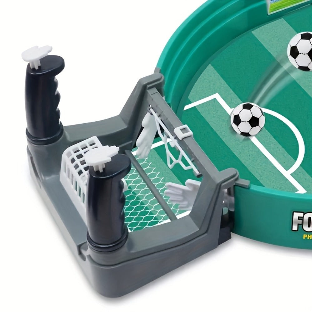 Table Football Game for Kids & Adults, 2-Player Tabletop Soccer Duel Board Game, Family Fun Indoor Game Night Gift for Boys G