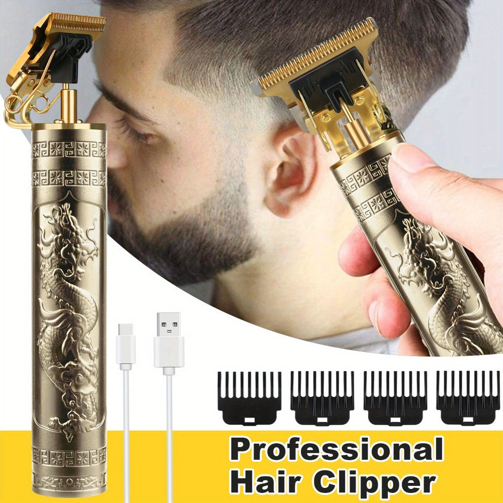 T-Blade Hair Trimmer with Four Guide Combs, USB Cable and Seven Dragon or Buddha Patterned Finish Options — image 15