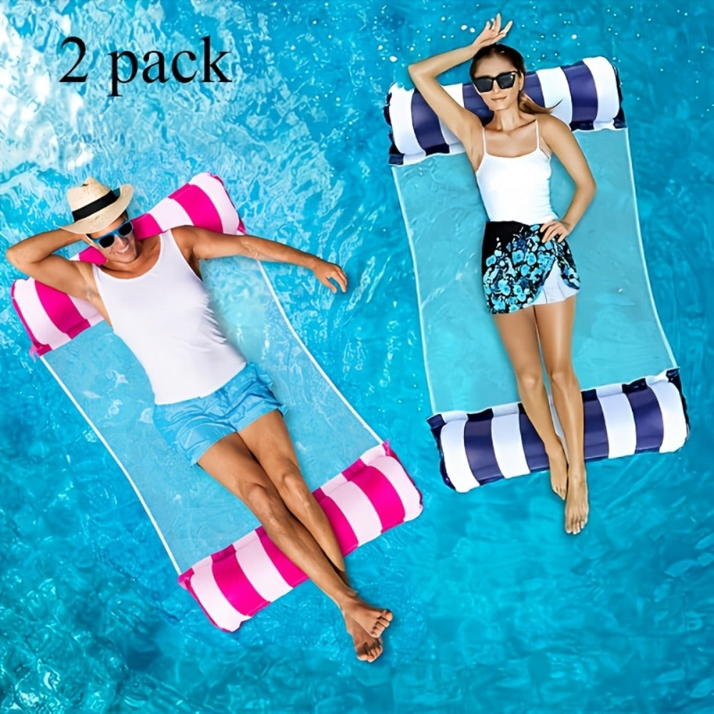 Inflatable Swimming Ring Pool Float for Adults 2/4/6 Pack, Classic Striped Swim Tube, Leak-Resistant PVC — image 12
