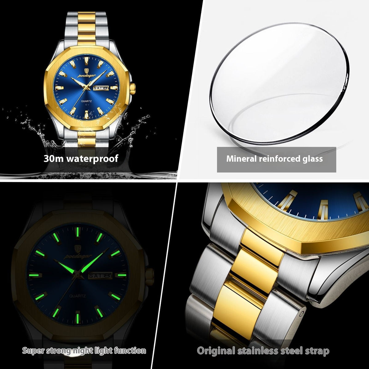 Men's Steel Strap Quartz Watch