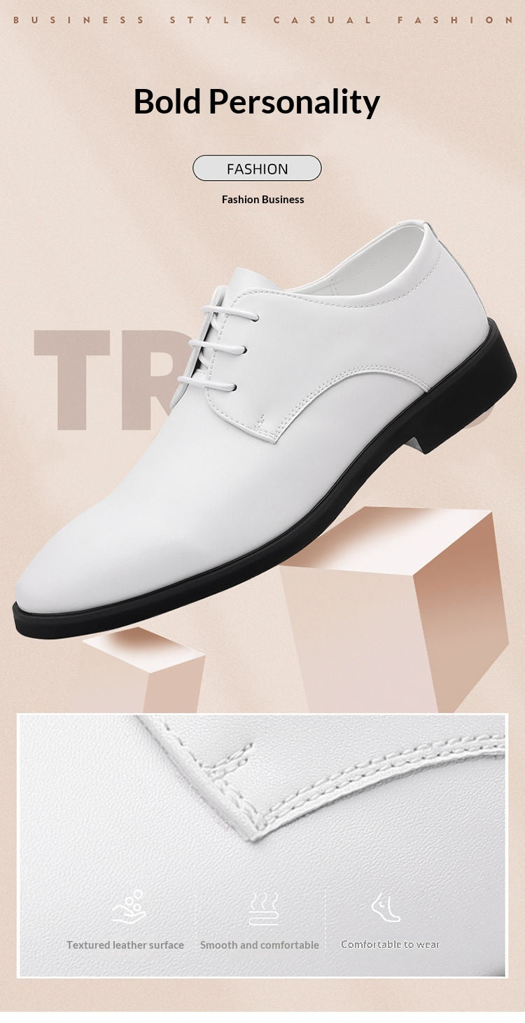 Men's Fashionable Casual Business Leather Shoes With Soft Soles
