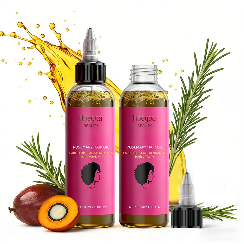 Hair Oil Hoegoa Rosemary Two-Bottle 100ml Gift Set with Pointed Applicators for Hair and Scalp Application — image 9