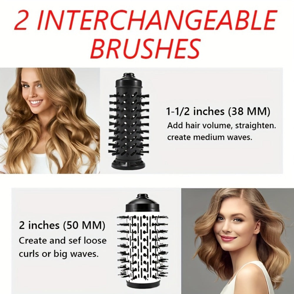 Rotating Hot Air Brush 2-in-1 Auto Curl & Straighten Styling Comb, One-Step Salon Blowout Results at Home — image 9