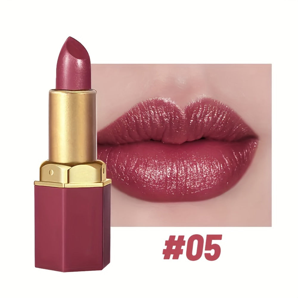 Lipstick Set, Vivid Veu 6-Piece Glossy Cream Bullet Collection with Pink, Rose, Berry and Mauve Colors — image 10