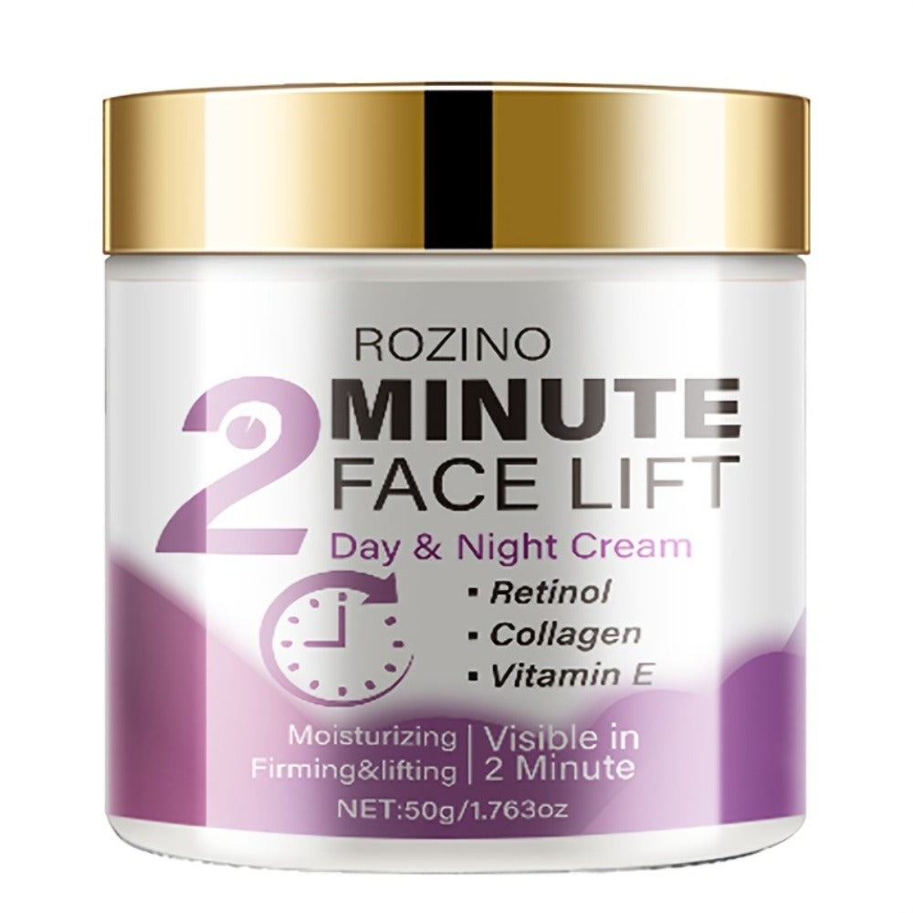 Face Lift Cream with Retinol Collagen Hyaluronic Acid Turmeric Vitamin C E Protein Day Night All Skin Types Alcohol Free 50g 