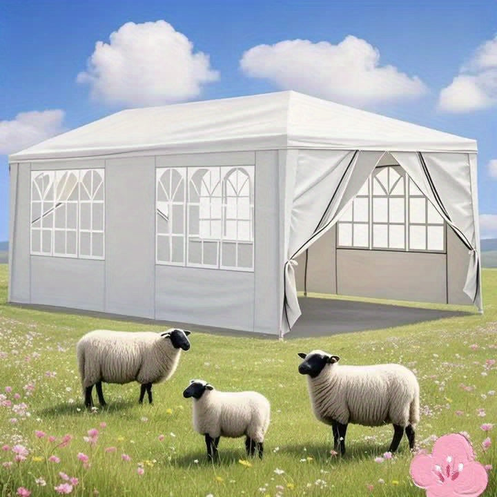 Party Tent White Waterproof 4 Sidewalls | Wedding Backyard Event Patio — image 8
