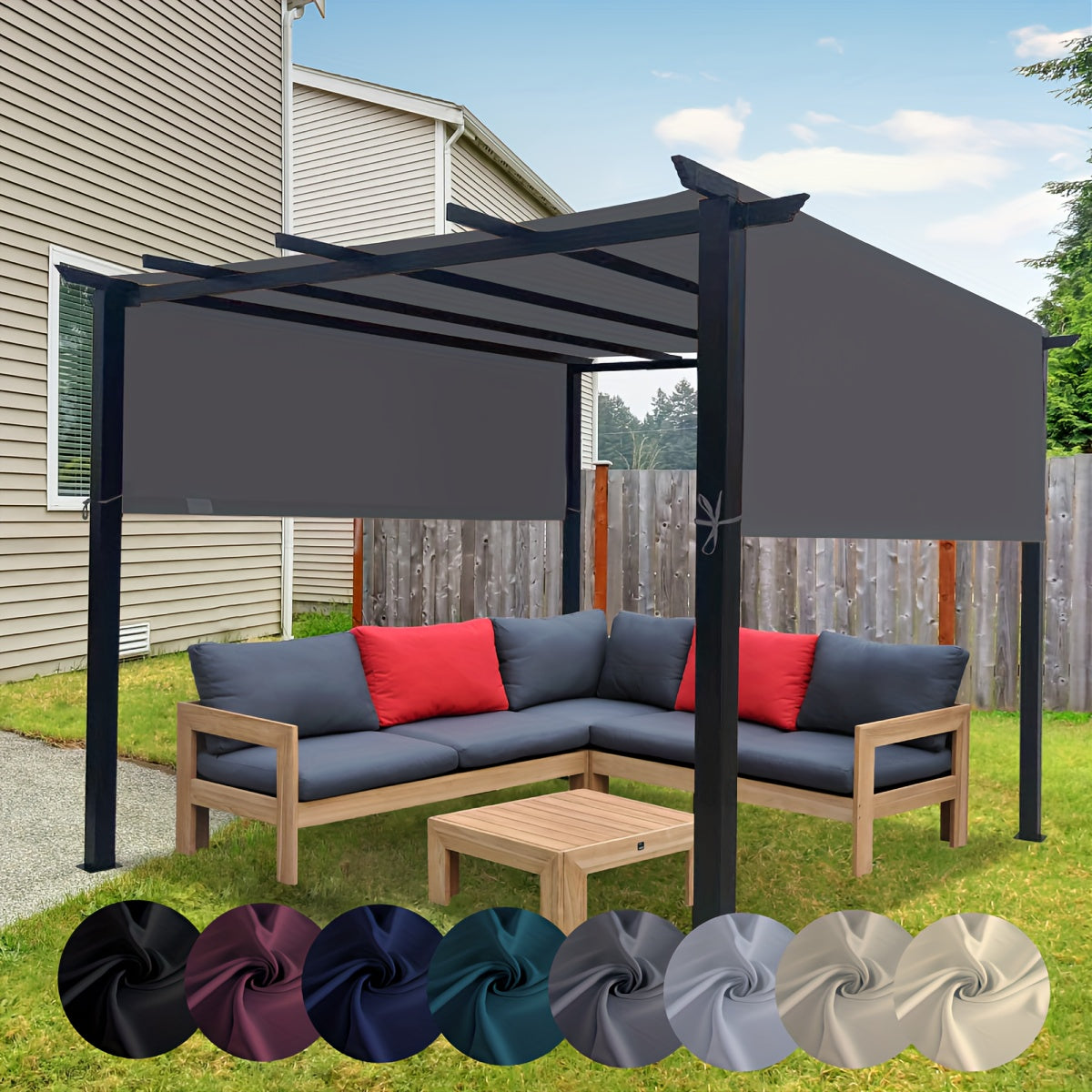 Pergola Replacement Canopy Panel UV Sun Protection | Patio Shade Cover — image 9