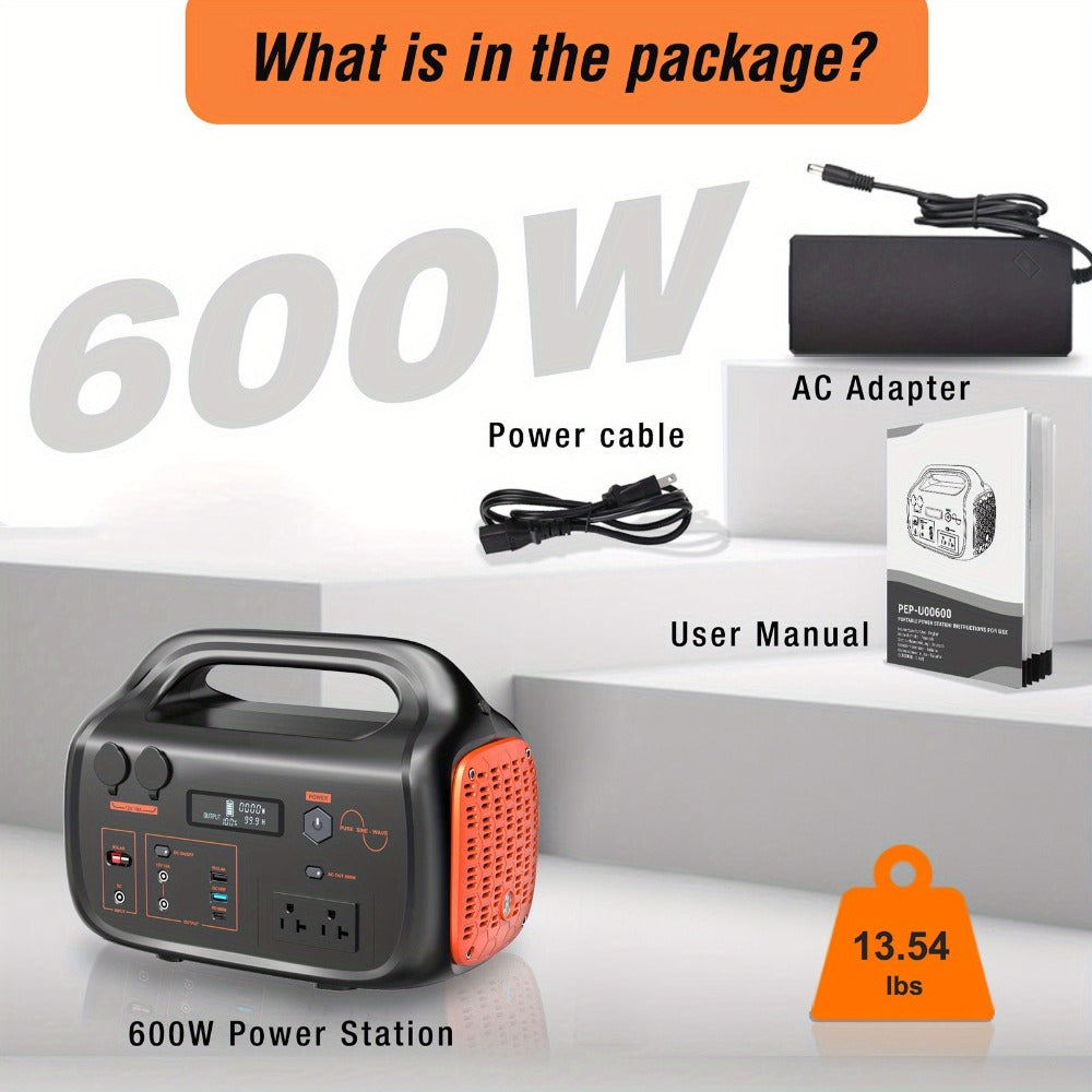 Portable Power Station 1075Wh/294Wh – 1000W/300W Solar Generator, Lithium Battery, 120V AC Outlet, for RV, Camping, Hiking — 