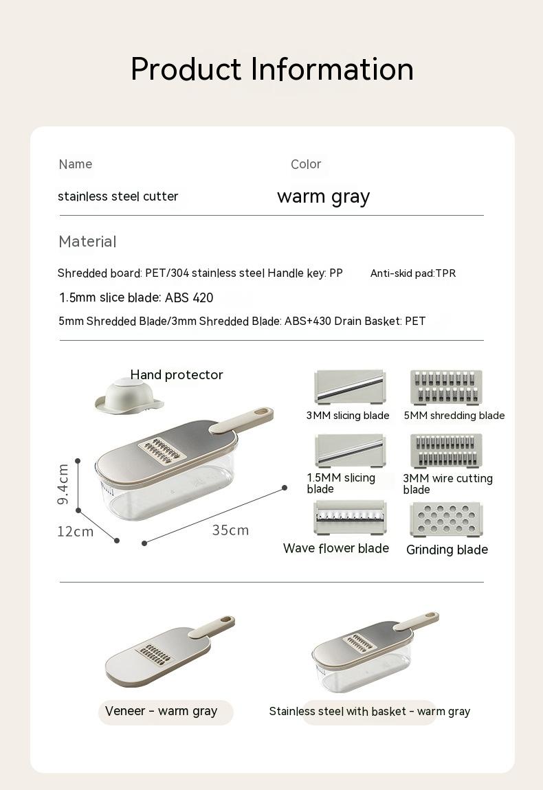 Stainless Steel Grater Cutting Household Kitchen
