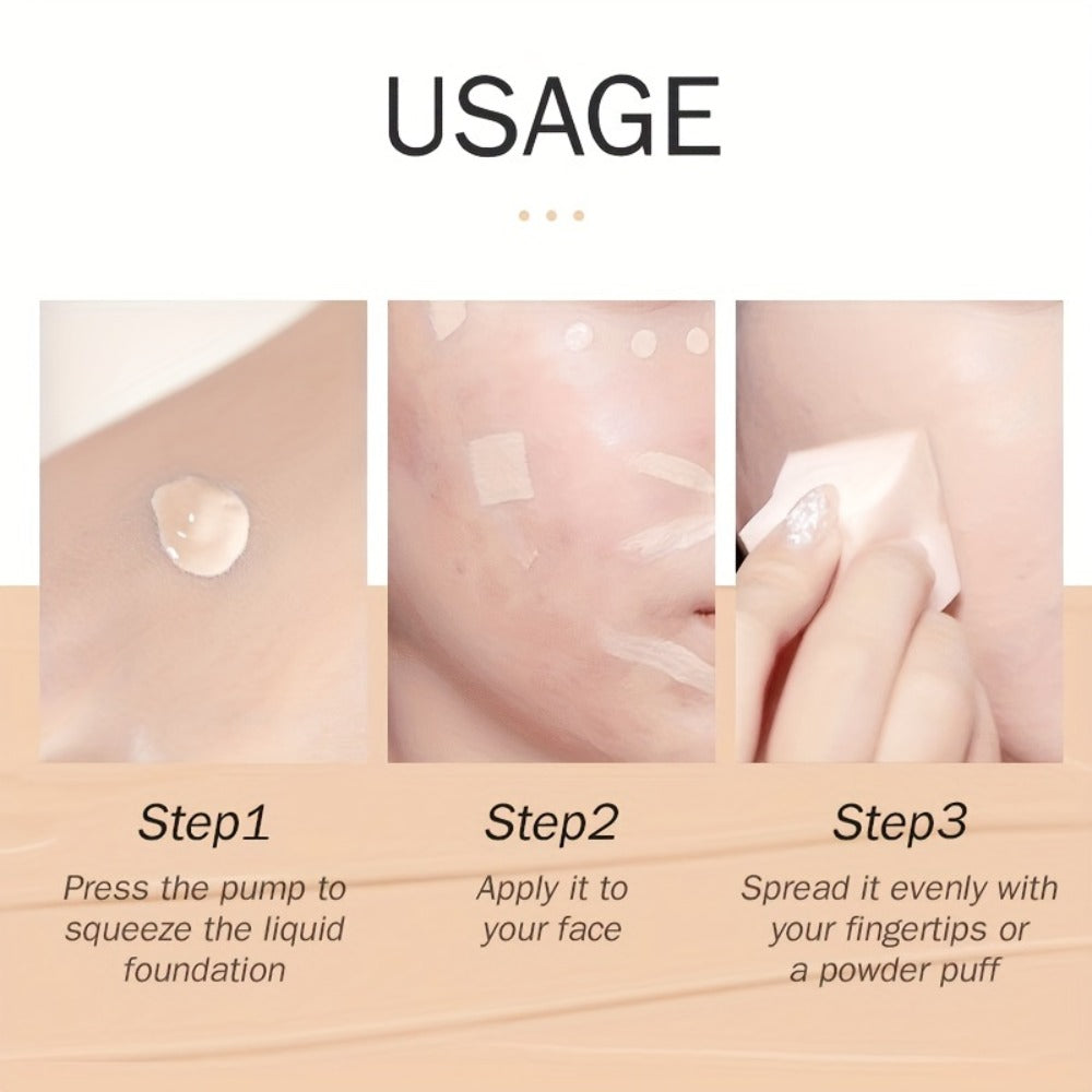 BB Cream 2 Pcs Set Waterproof, Pore-Minimizing Full Coverage Foundation with Blemish Concealer & Glycerin Hydration — image 4