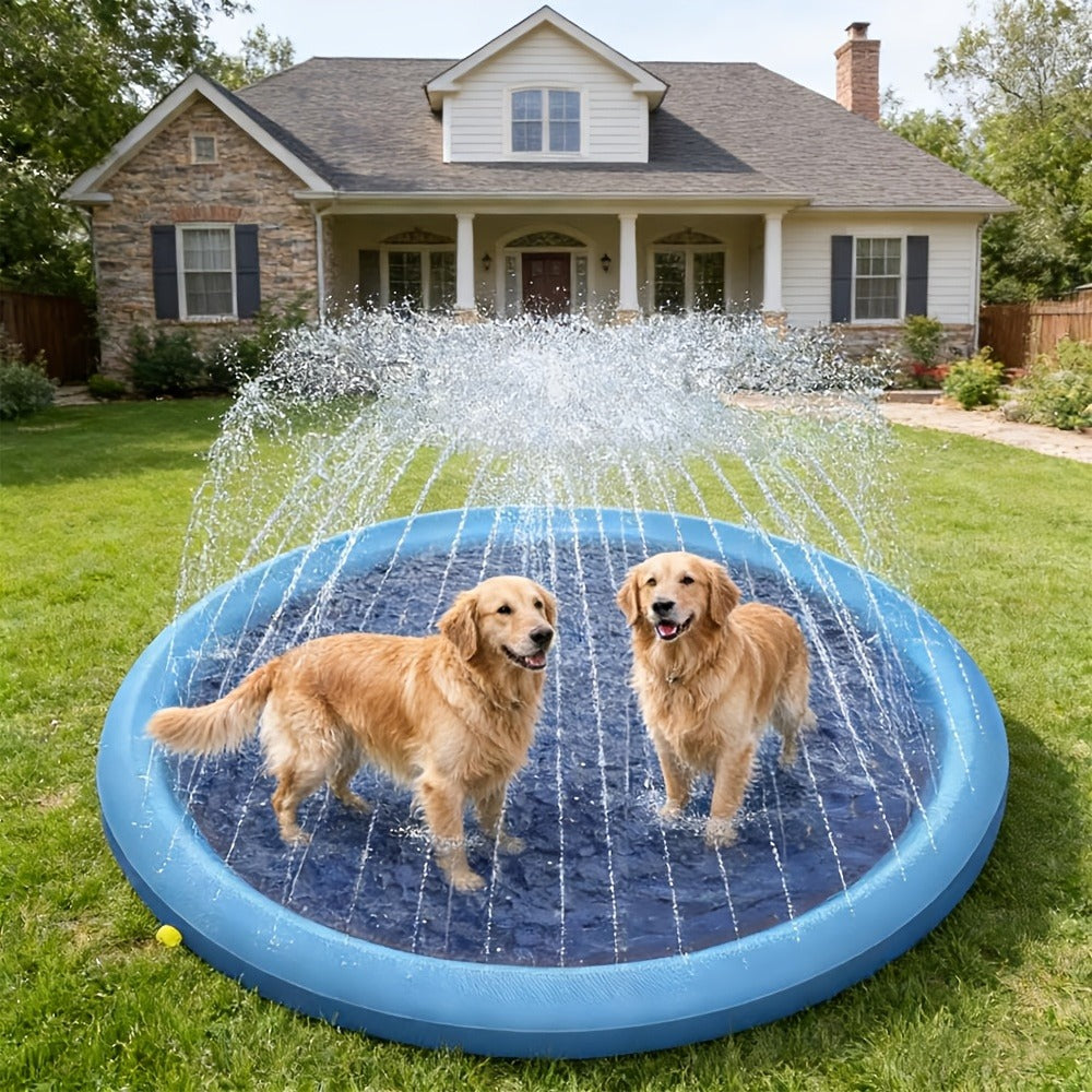 Dog Splash Pad for Large Dogs Extra Thick 0.6mm, Sprinkler Pool & Cooling Mat for Jumbo & Big Breeds — image 11