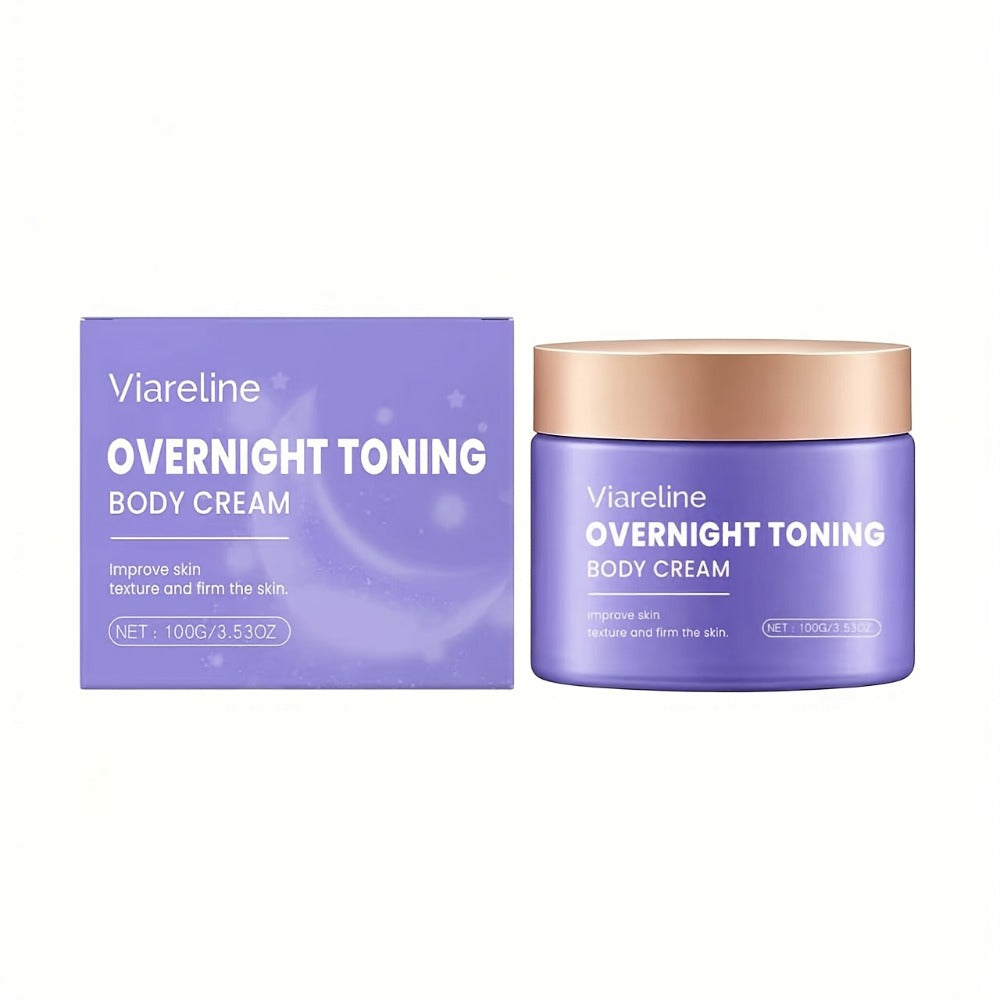 Body Moisturizer Viareline 100g Purple Jar with Glycerin, Mineral Oil, Peppermint Leaf and Hyaluronic Acid — image 3