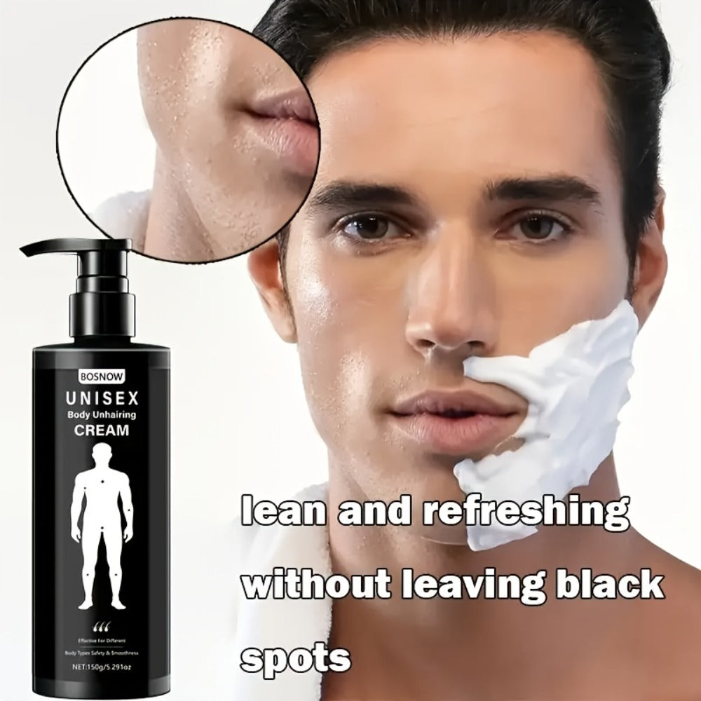 Hair Removal Cream XIAOKS 150g Black Pump Bottle with Carton for External Chest Back and Body Grooming — image 10