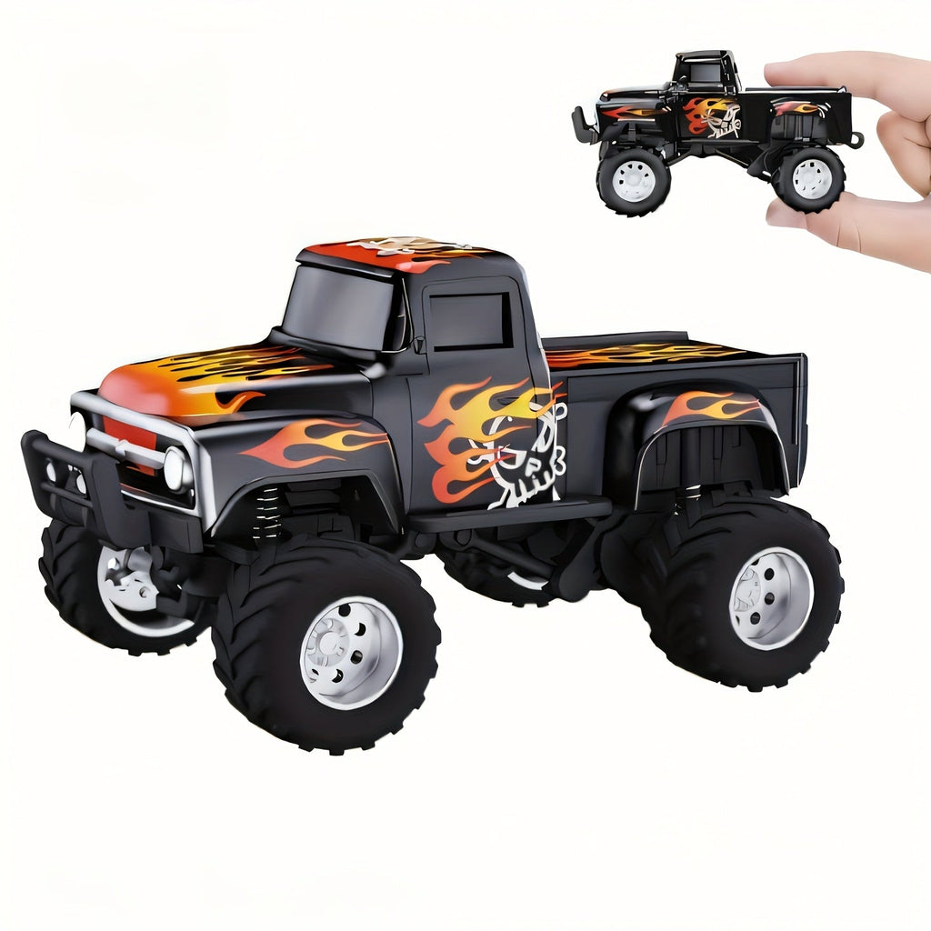 Remote Control Car, 1:64 Die-Cast Monster Truck with 2.4GHz Control, LED Headlights and Five Color Options — image 1