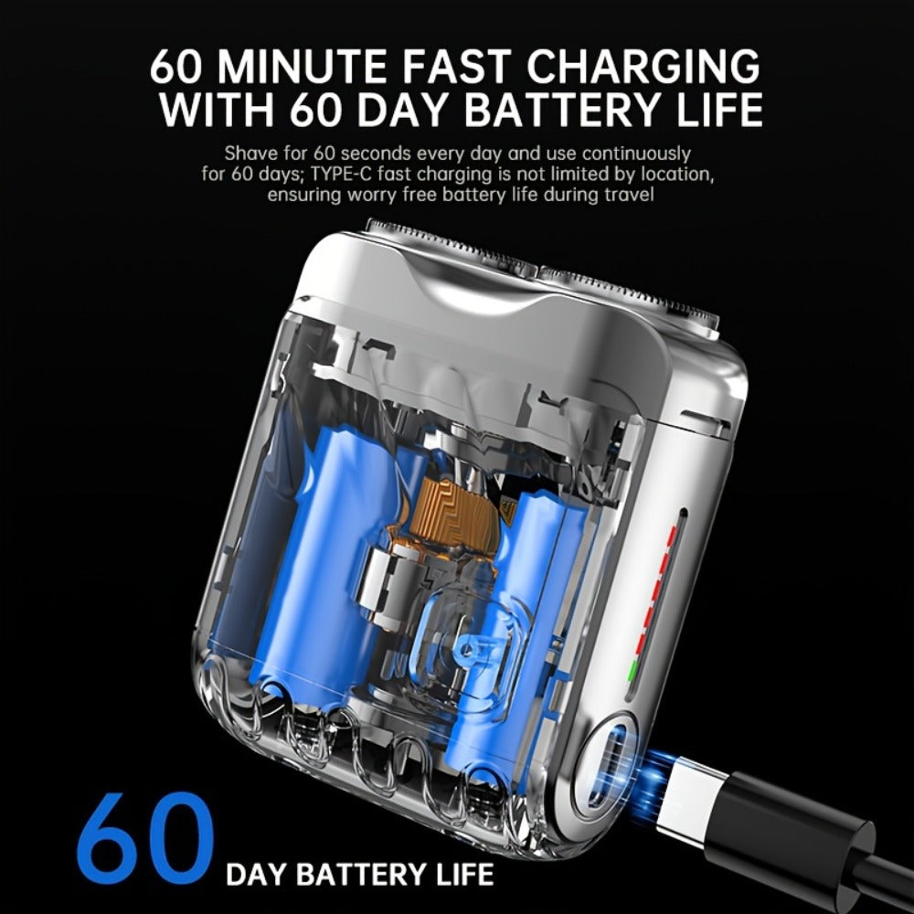 Electric Shaver Magnetic Dual-Blade Mini Razor with Two Speeds, USB Charging and Select Waterproof Options — image 12