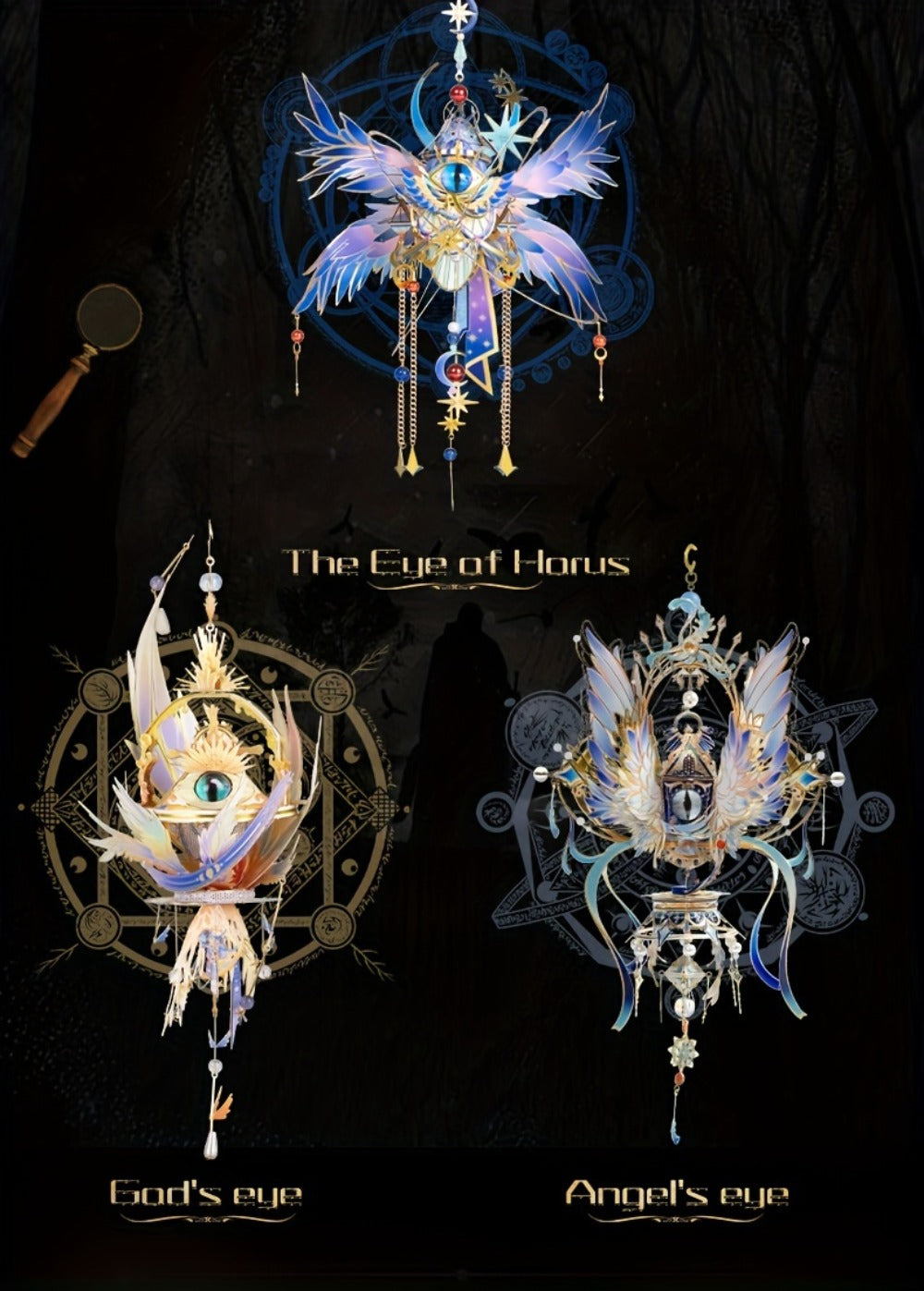 3D Metal Puzzle Model Kit, God's Eye & Angel's Eye MU Assembly, Laser-Cut DIY Craft, Artistic Home & Office Decor — image 16