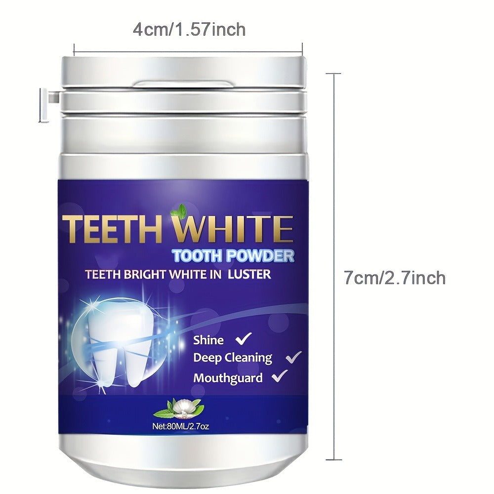 Baking Soda Tooth Powder with Honeysuckle & Mint Extract, Natural Teeth Whitening, Stain Removal & Fresh — image 4