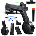 Black Electric Gel Blaster Set with Three Magazine Styles, Sight, Flashlight, Goggles and Charging Cable — image 9