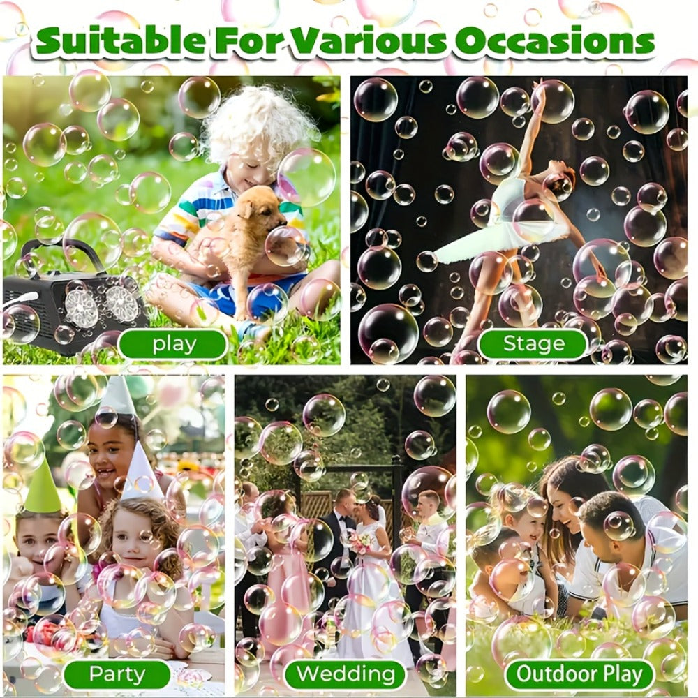 Dual-Wheel Bubble Machine with White Single-Unit or Black and Light White Two-Unit Bundle Labels — image 13