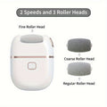 Rechargeable Electric Foot File with Two or Three Roller Heads in White Standard or Pink Upgraded Checkout — image 22
