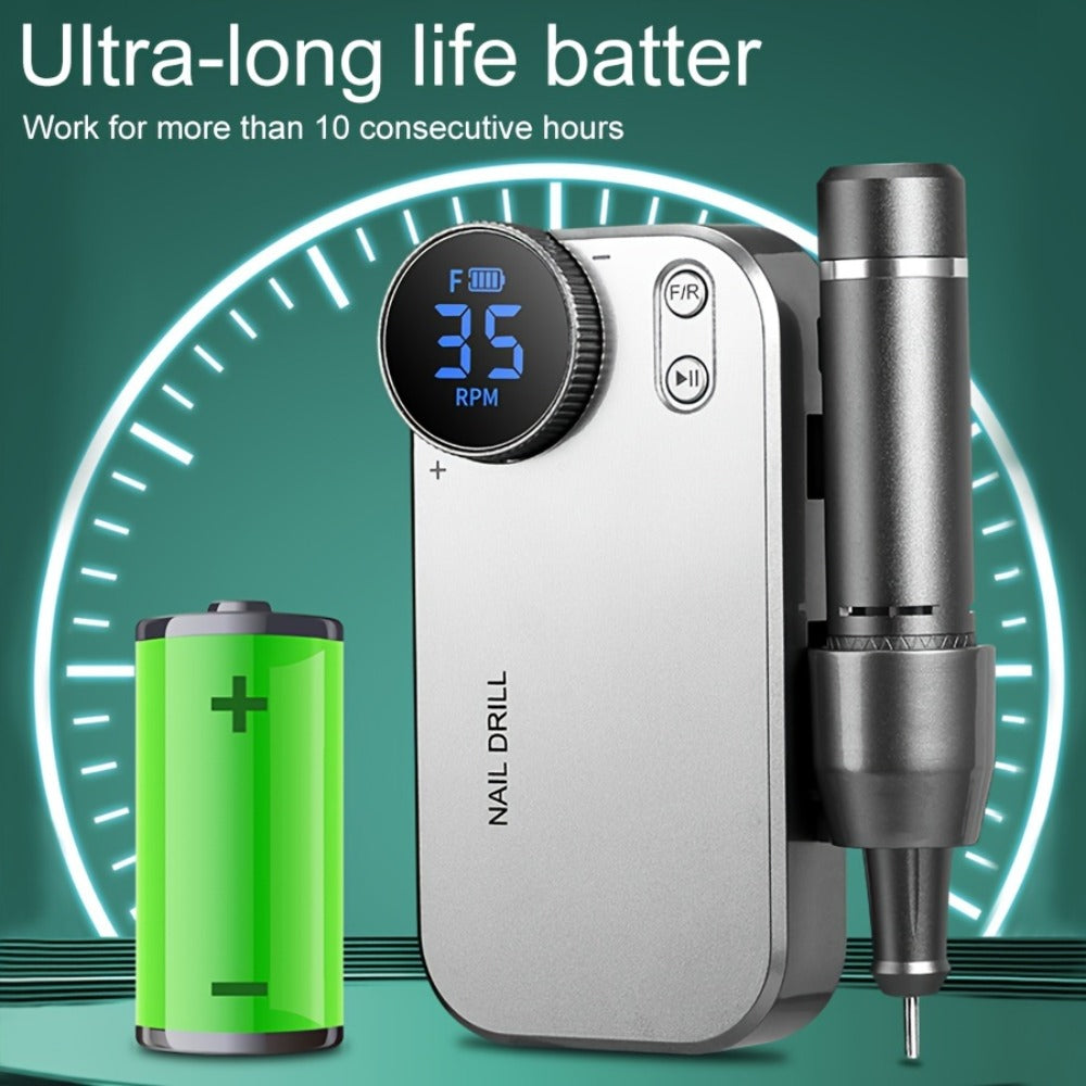 Electric Nail Polisher & Buffer Rechargeable High Power, Professional Manicure Pedicure Machine for Nail — image 13