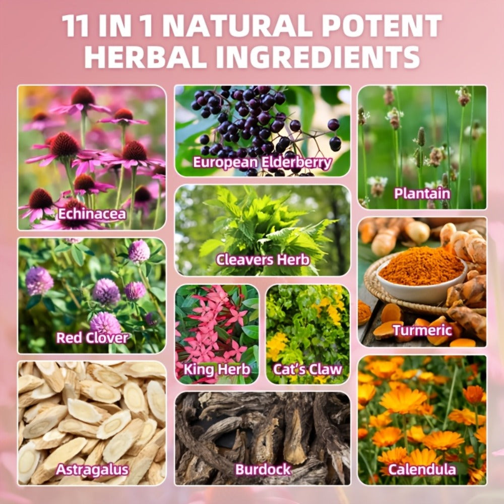 Lymphatic Health Drops 11-in-1 with Echinacea Elderberry Astragalus Burdock Root Dandelion Red Clover 2.03oz — image 3