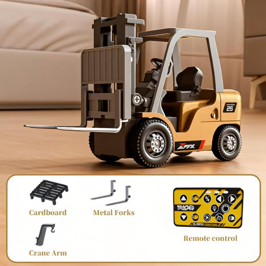 RC Forklift Toy 1/64 Scale Alloy Die Cast Remote Control Forklift Truck with the Listed Color, Size or Set Options for Everyd
