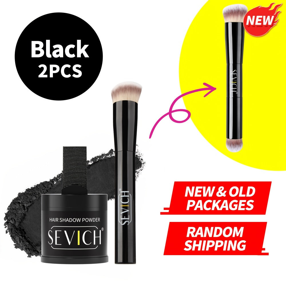 Hair Root & Hairline Concealer Powder Kit with Brush, Instant Coverage for Thinning Hair, Receding Hairline & Bald Spots — im