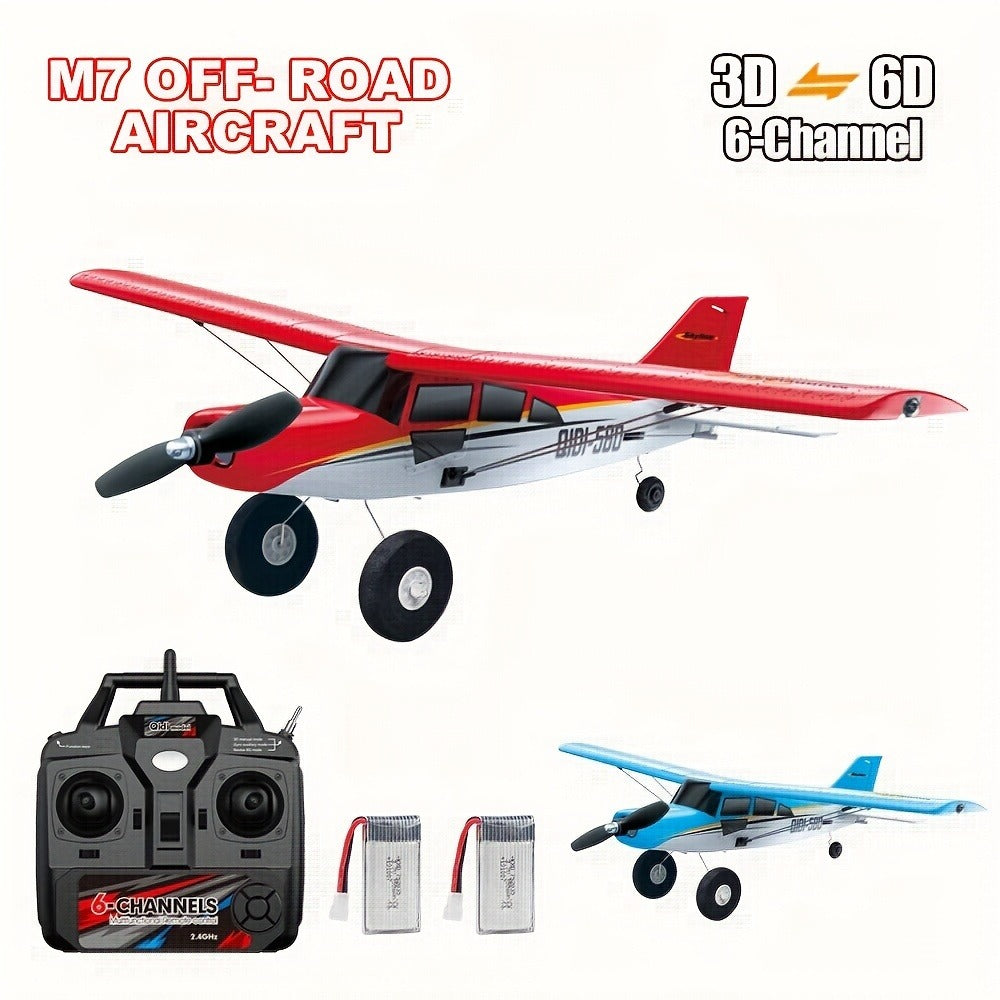 Brushless Fixed Wing RC Plane 6-Channel 6-Axis Gyro 3D Aerobatic Stunts 2 Batteries Included — image 1