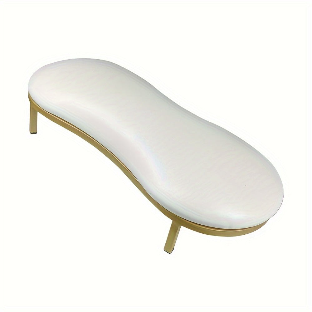Nail Arm Rest with Metal Base Ergonomic Microfiber PU Cushion 15 Degree Tilt – Luxury Manicure Wrist Rest for Nail Salon Prof