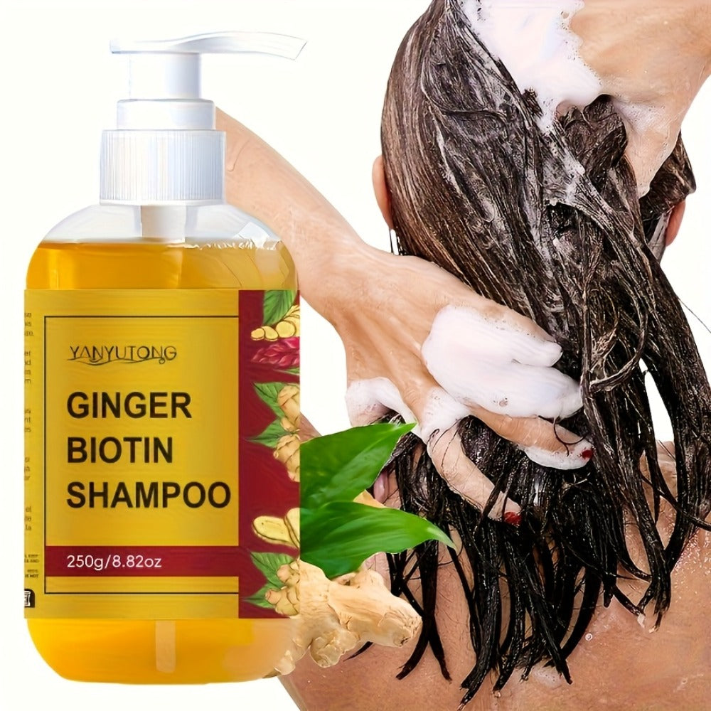 Ginger Biotin Shampoo 250g with Vitamin B7 for Hair Growth, Deep Cleansing, Anti-Breakage, Anti-Split Ends — image 6