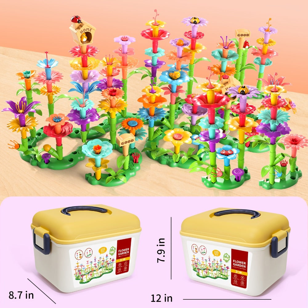 Flower Garden Building Toys for Kids 235 Pieces with the Listed Color, Size or Set Options for Everyday Use — image 7