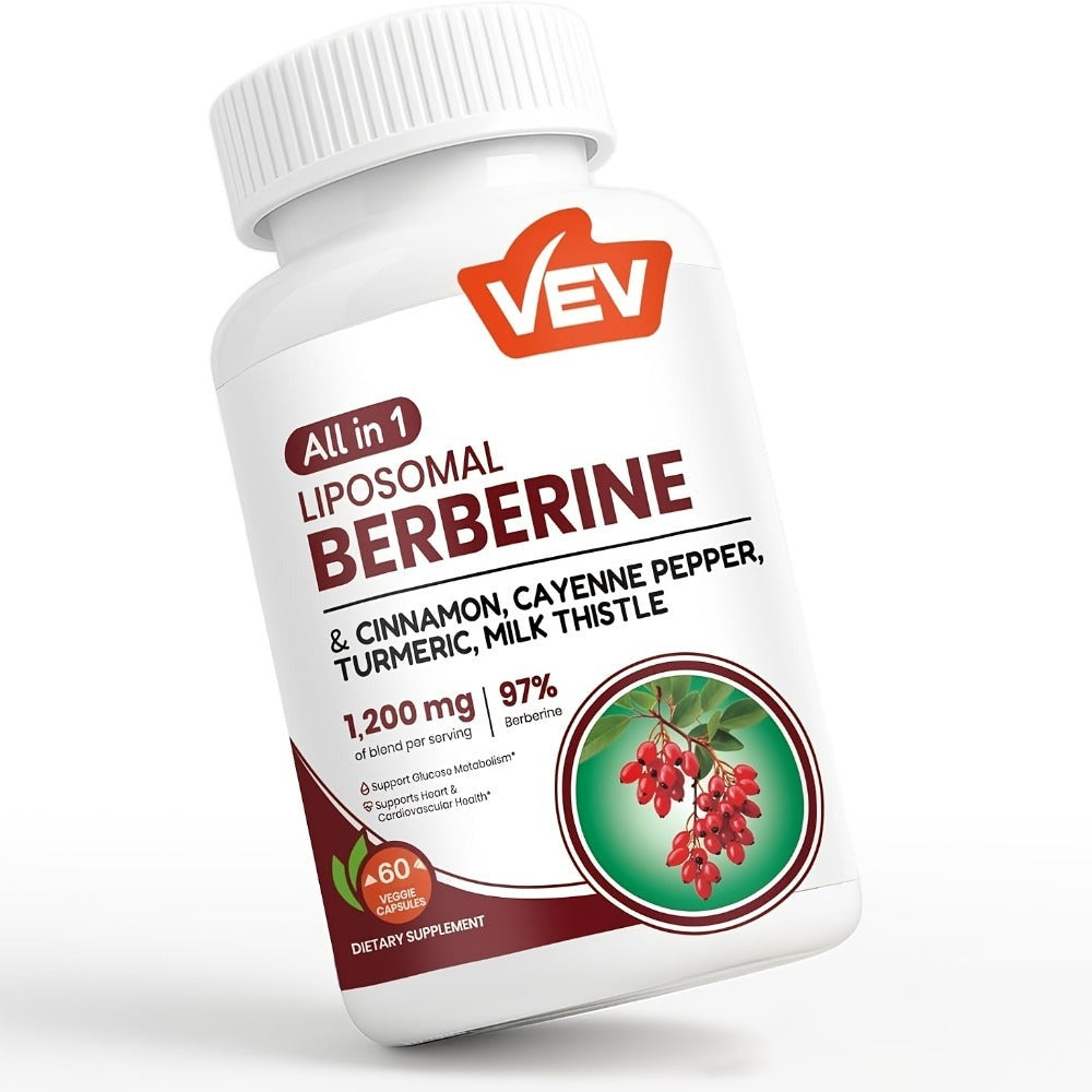 Berberine Supplement with Ceylon Cinnamon, Beet Root & Turmeric, Blood Sugar Support, Metabolic Health — image 1