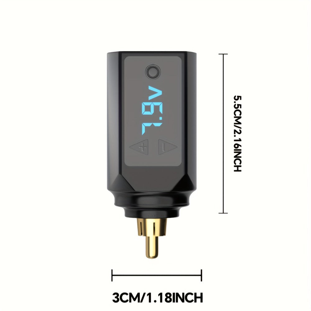 PS083 1200mAh RCA Tattoo Power Supply with LED Voltage Display, 3–12V Control and USB Charging — image 4