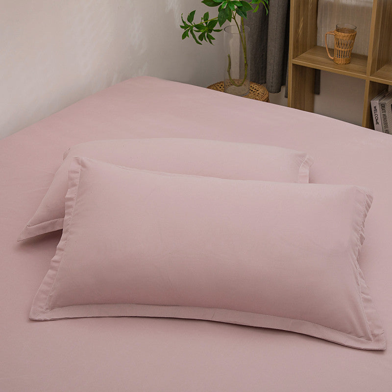Pure Color Washed Cotton Pillowcase Single Pillowcase