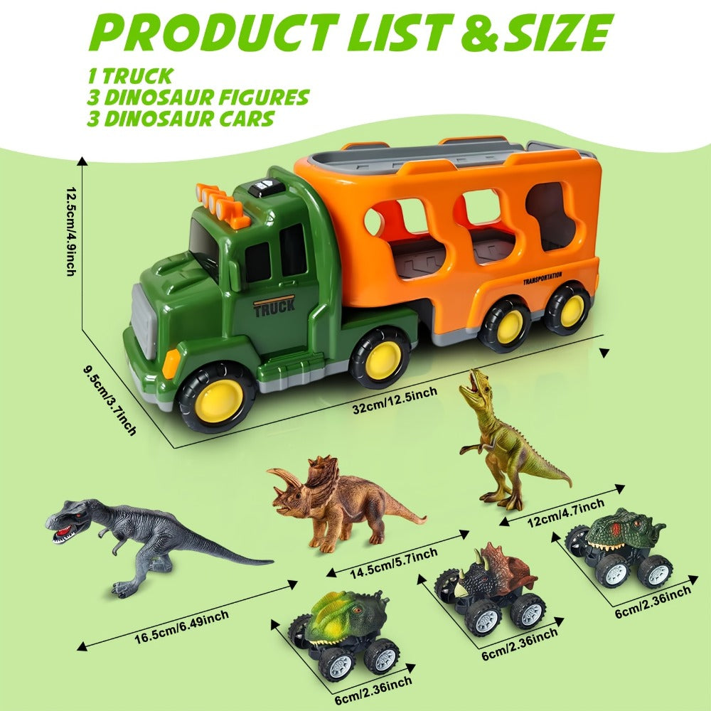 Dinosaur Transport Truck Toy Set with Lights & Sounds with the Listed Color, Size or Set Options for Everyday Use — image 15
