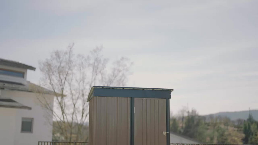 Garden Storage Shed, Metal Lockable Tool Backyard Compact for Garden, Patio and Yard Use, with the Listed Configuration — ima