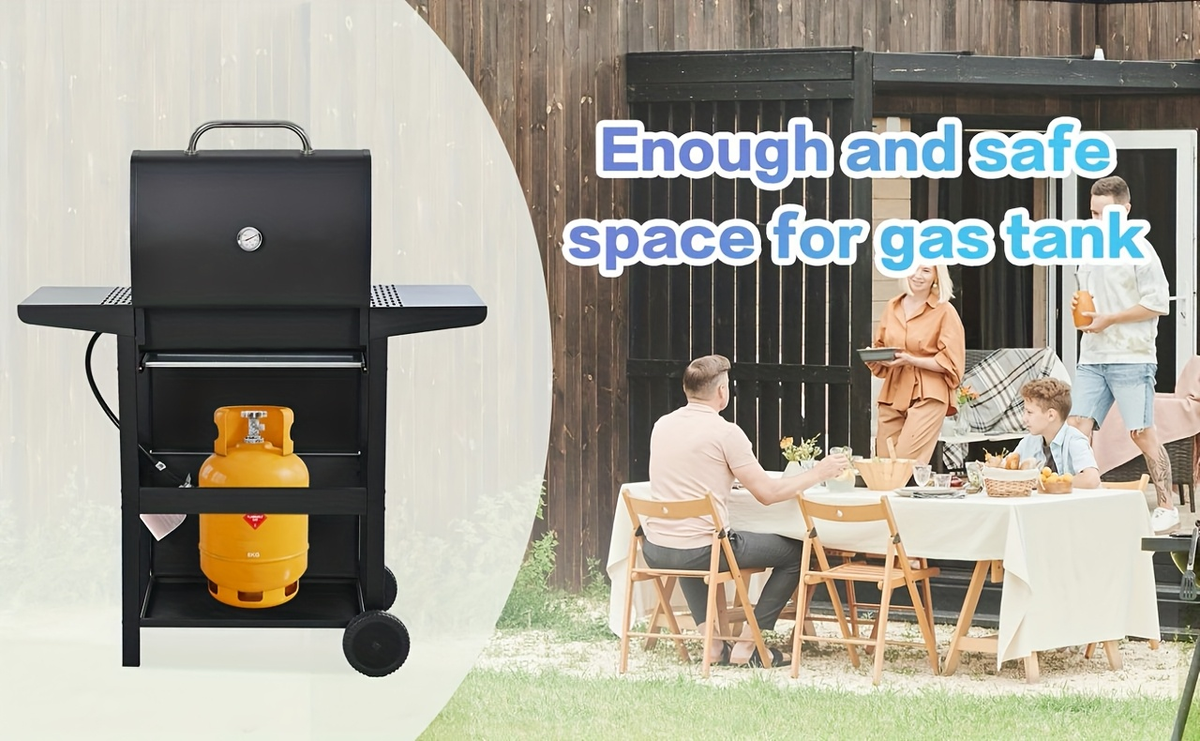 Propane Gas Grill Stainless Steel 3 & 4 Burner Outdoor BBQ Grill with Side Burner, Grill Cover & 344 Sq In Cooking Surface — 